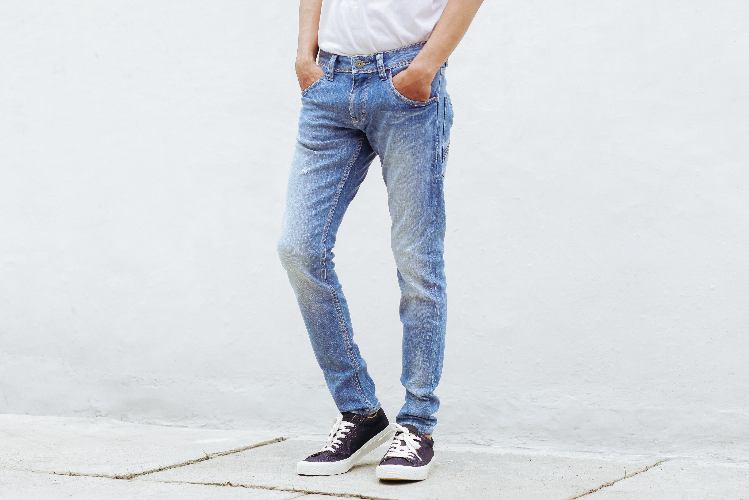 Frugal male fashion jeans
