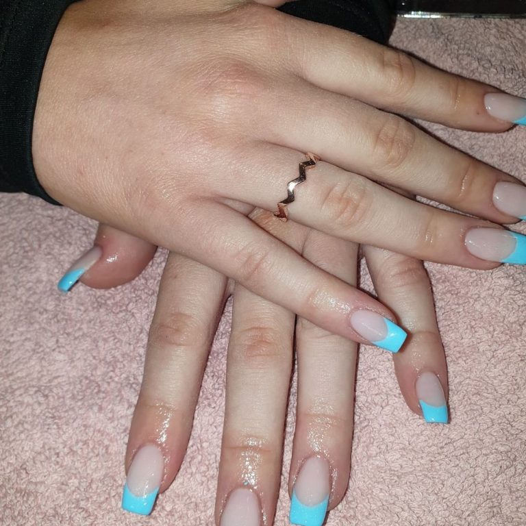 1 5 Sky Blue French Tip